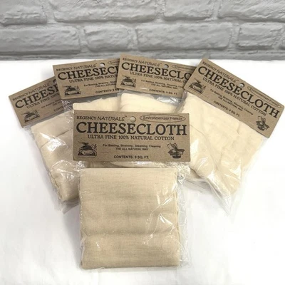 Paquete de 5 envolturas de queso Regency 100 % algodón para colar enlatas de pavo Foto 1 de 4