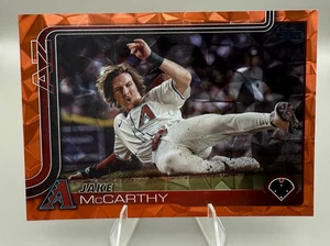 2025 Topps Series 1 Jake McCarthy Orange Diamante /25 Diamondbacks - Picture 1 of 2