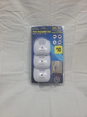Paquete de 3 repelentes ultrasónicos de plagas Bell + Howell para hormigas, ratones, ratas y cucarachas Foto 1 de 2