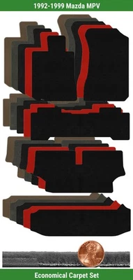 Juego de alfombrillas Lloyd Custom Velourtex para Mazda MPV 1992-1999 (5 piezas) #W7P Foto 1 de 4