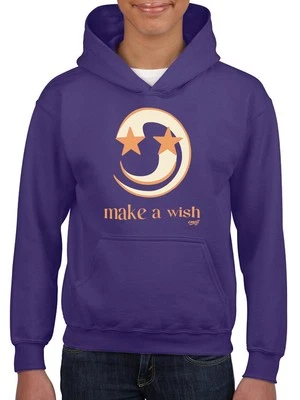 Make a Wish - Sudadera con capucha juvenil con gráfico de luna creciente y estrella Foto 1 de 4