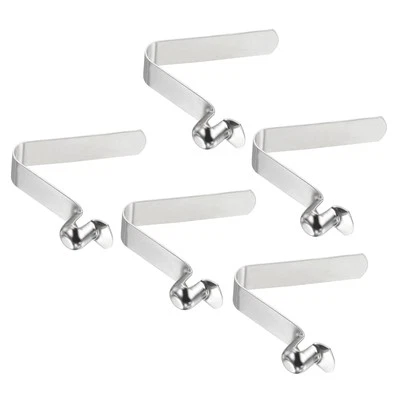 5pcs 8.3x8mm Kayak Paddle Snaps Pole Push Button Spring Clips Steel - Image 1 of 4