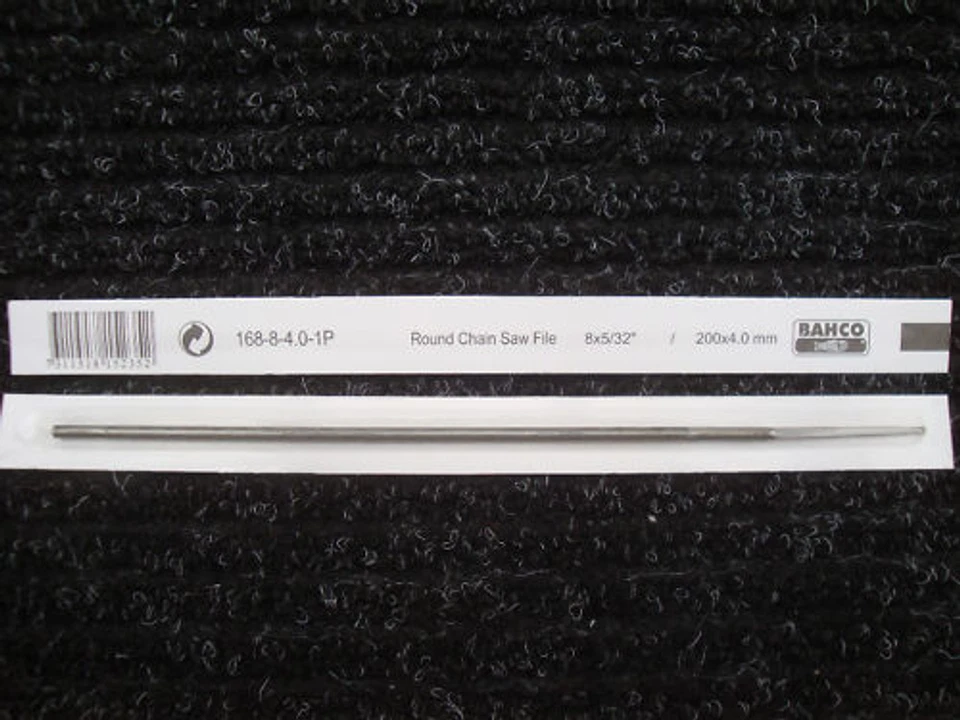 BAHCO 168 200mm X 4mm 5/32" ROUND CHAINSAW FILE - Image 1 of 1