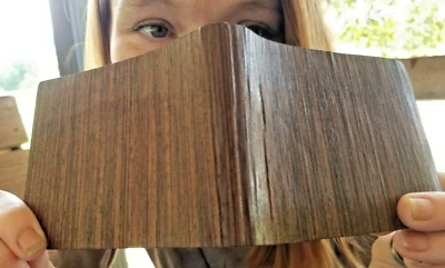 WENGE WOOD Wallet bi-Fold Men Bill fold Slim ERGO UNIQUE REAL WOOD NEW Authentic - Image 1 of 4