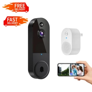 Video Doorbell 1080p HD Camera WI-FI Night Vision Motion Detection Wireless - Picture 1 of 8
