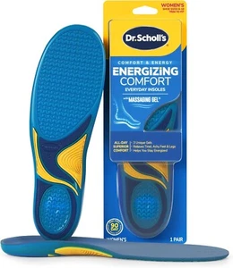 Dr. Scholl’s Energizing Damen-Einlegesohlen für jeden Tag mit Massagegel Größe 6-10 - Bild 1 von 3