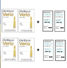 100 Striscette + 100 Lancette Sterili per Misuratore glicemia OneTouch VERIO (0)