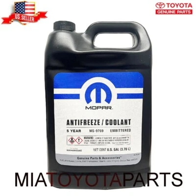 1 galón Mopar Dodge Chrysler Jeep Ram 5 años refrigerante anticongelante OEM 68048953AC Foto 1 de 4