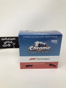 2021 Topps Chrome Sapphire Edition Formula 1 One F1 Racing Card Sealed Hobby Box - Picture 1 of 9