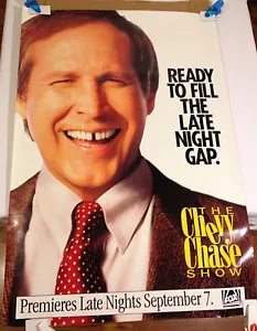 The Chevy Chase Show promotional Poster 1993 Fox TV original 27 X 40 rare - Picture 1 of 10