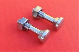 RALEIGH CHOPPER MK1 MK2 MK3 - NEW STAINLESS STEEL SISSY BAR CLAMP BOLTS x 2 - Picture 1 of 4