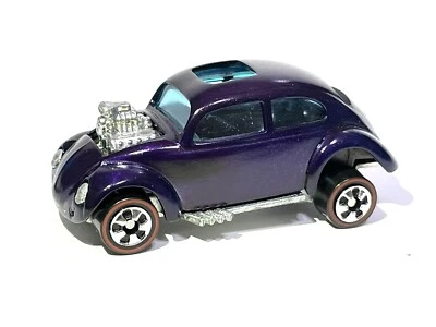 PERSONALIZADO 😈 1968 Hot Wheels Redline Custom Volkswagen Beetle🔥Perla Púrpura Foto 1 de 4