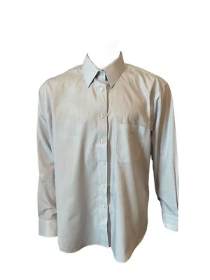 Camisa de vestir Las Olas para hombre L a rayas con botones azul Foto 1 de 3