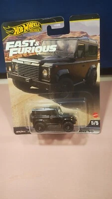 Hot Wheels Premium Fast & Furious Land Rover Defender 90 Real Riders Diecast New - Image 1 of 2