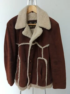Western Rancher Suede Coat The Leather Shop Jacket Mens Sears Vintage 42 - Picture 1 of 13