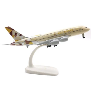 20cm Diecast Alloy 1/300 Scale Etihad Airlines A380 Model Collection Gift - Picture 1 of 10