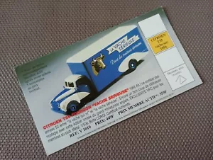 Fiche De La C.E.C – Citroën T55 Fourgon – Vache Sérieuse En Très Bon Etat. - Imagen 1 de 4