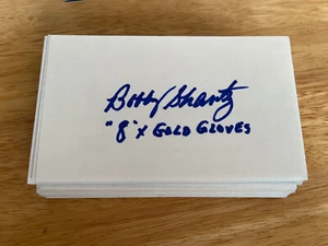 LOT OF 25 SIGNED DIFFERENT RETIRED BASEBALL PLAYERS 3X5 INDEX CARDS AUTOGRAPHS - Picture 1 of 1