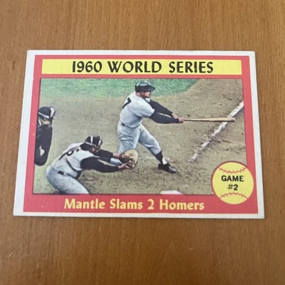 1961 Topps 1960 Serie Mundial Juego 2 "Mantle Slams 2 Homers" - # 307 Foto 1 de 4
