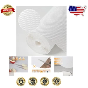 Non-Adhesive Kitchen Shelf Liner & Fridge Mat - Waterproof, 23.6" x 236.2" - Picture 1 of 8