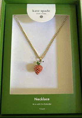 EDICIÓN LIMITADA Collar Tenis Fresa Dije - Kate Spade New York X Target Foto 1 de 3