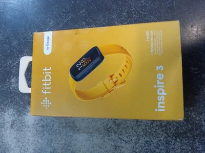 Fitbit Inspire 3 Health Fitness Tracker Yellow Brand New - Factory Sealed! - Image 1 of 4