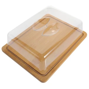 Cake Display Stand with Lid Rectangular Cover for Wedding Banquet Dessert Plate - Picture 1 of 12