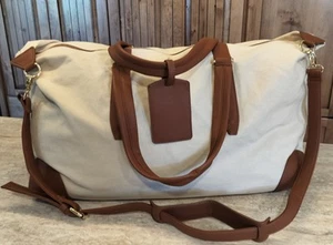 Henny + Lev Rachel Zoe Canvas Weekender Tasche Beuteltasche Seesack Gepäck Koffer Medium - Bild 1 von 12
