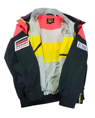 Vintage Acura Racing Jacket Style Auto Colorblock Skip Barber Rahal L Neon  - Image 1 of 4