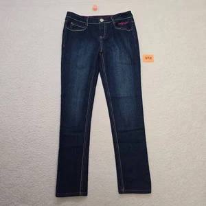 Baby Phat Girlz Stretch Denim Blue Jeans Pants Girls 12 Sequin Pockets Pre-owned - Picture 1 of 14