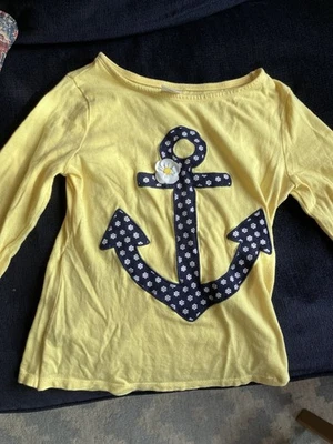 Cute Gymboree Girl’s Anchor yellow  Shirt Top Size 8 100% cotton! - Image 1 of 2
