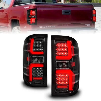 Luces traseras LED secuenciales negras Anzo 311450 para Chevy Silverado 1500 14-18 Foto 1 de 4