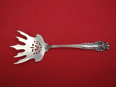 Вилка для говядины из чистого серебра Queen от Mount Vernon / Howard 5 зубцов проколотая 7 1/4 дюйма - Изображение 1 из 2
