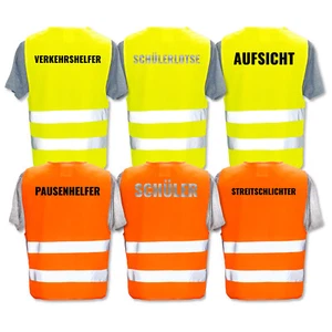 Hochwertige Warnweste mit Druck * Reflexschrift * Thema Schule * mehrere Größen - Bild 1 von 22