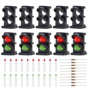 JTD14 10 sets Target Face With LEDs for Railway Dwarf signal N Z Scale 2 Aspects - Picture 1 of 5