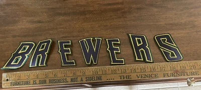 MLB Milwaukee "Brewers" SET Jacket/Jersey Iron-On Patch - Image 1 of 2