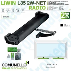 LIWIN 2W-NET RADIO 350N 230V NOIR + R1 CONTROL VERT + SUPPORTS NOIR LUCARNE FR6 - Imagen 1 de 8