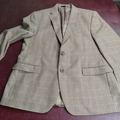 Abrigo deportivo Lauren Ralph Lauren para hombre 44R espiga seda mezcla de lana clásico papá Foto 1 de 4