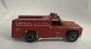 Vintage 1974 Hot Wheels Emergency Unit 50 Fire Truck - Picture 1 of 5