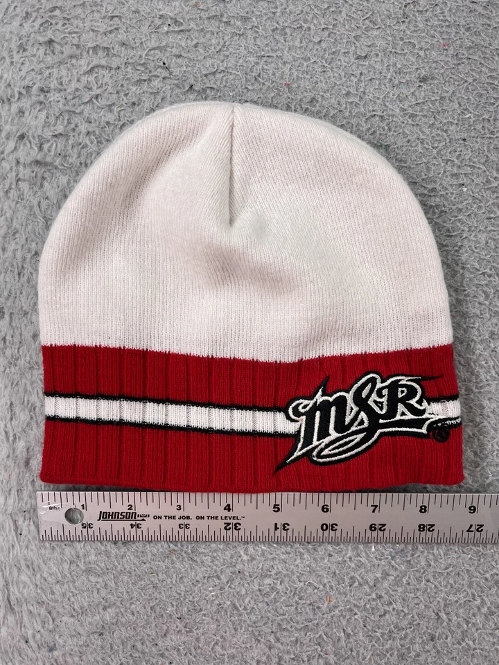 MSR Gorro Toque Adulto Talla Única Rojo Blanco Tejido 100% Turbo Acrílico Yupoong Foto 1 de 4