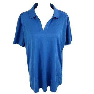 Devon & Jones Women Short Sleeve Performance Polo Shirt 3XL Blue UV Protection - Picture 1 of 7