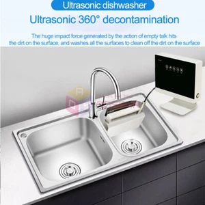 Small Portable Sink Dishwasher Automatic Household Ultrasonic Dishwasher 220V - Picture 1 of 14