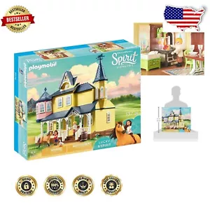 Grande Playset DreamWorks Spirit: La casa della fortuna con personaggi ed elementi essenziali per il gioco - Foto 1 di 4