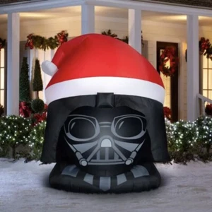 STAR WARS 8 FT LED Darth Vader Head Christmas Airblown Inflatable Decoration NEW - Picture 1 of 5