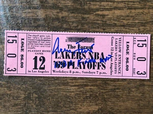 1969 NBA Finals TICKET Lakers Vs Celtics Clinched Game Jerry West Signed W Inscr - Picture 1 of 9