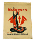 Theatre Brochure Shakespeare Manchester Antique Souvenir Rare Musical Vintage ra