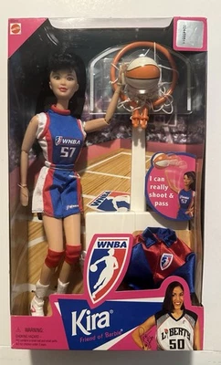 1998 Mattel WNBA Kira Barbie Doll NRFB #20349 Brunette Fashion Doll (5) - Image 1 of 2