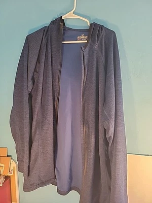 Sudadera con capucha ligera azul/negro Outdoor Life para hombre cremallera completa talla XXL Foto 1 de 4