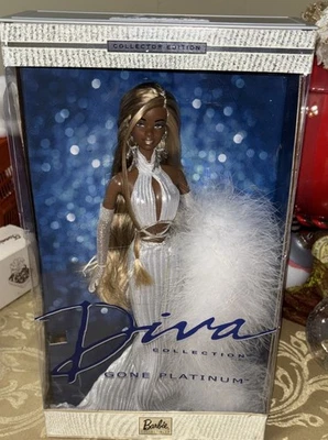 Коллекционное издание Barbie Diva Collection Gone Platinum от Mattel 2001 повреждение коробки - Изображение 1 из 4