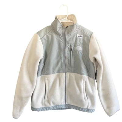 Chaqueta polar para mujer North Face talla S blanca gris cremallera completa Denali Polartec esquí Foto 1 de 4